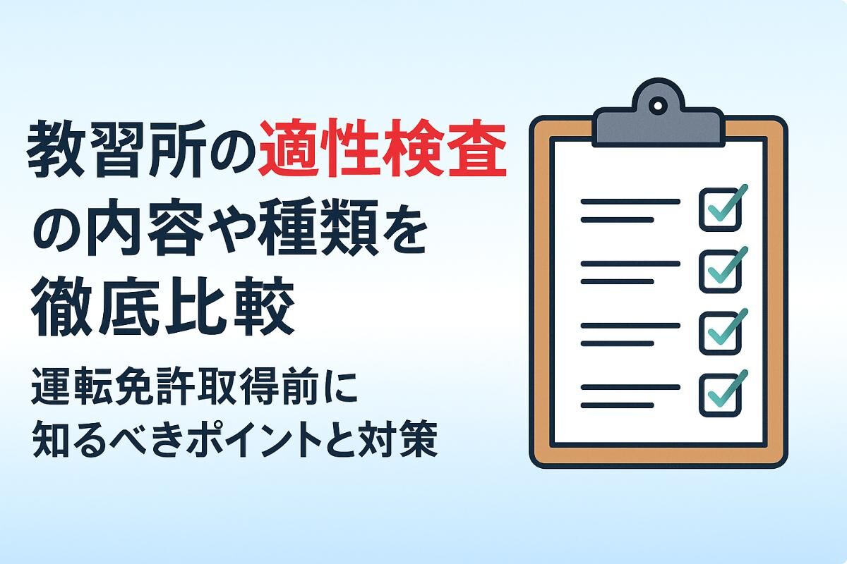 教習所 適性 検査 と は